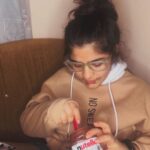 Ananya Agarwal Instagram - good food, good mood🤪💕