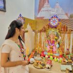 Anchal Sahu Instagram - गणेश चतुर्थी च्या हार्दिक शुभेच्छा !🤍 #ganeshchaturthi2021