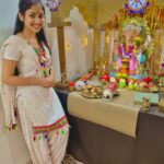 Anchal Sahu Instagram - गणेश चतुर्थी च्या हार्दिक शुभेच्छा !🤍 #ganeshchaturthi2021