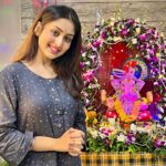 Anchal Sahu Instagram - गणपति बप्पा मोरया!🤍🙏🏻 #ganeshchaturthi2022