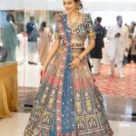 Aneri Vajani Instagram - I may not be the girl with perfect hair , who can wear white without spilling on it.But do I rock lehenga choli like a star or what ?!!?!! 😆😆💫💫🕺🕺🙈🙈 Outfit :- @samyakkclothing Jewellery :- @sonisapphire Hmu :- @makeupbyshivanidesai Styled :- @priyavajani #anerivajani #lehengacholi #indianwedding #mumbai #familytime