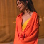 Aneri Vajani Instagram - Sweet as a Peach 🍑 Outfit : @ranbirmukherjeeofficial @ranbirmukherjee Styled : @priyavajani HMU : @shivanid22 @glambyshivanidesai