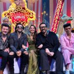 Aneri Vajani Instagram – About last night at the Grand finale of Khatro ke khiladi with the team of #Cirkus2022  had the best time !! Thankyou @itsrohitshetty ♥️ 
 
#anerivajani #khatronkekhiladi12 #rohitshetty #ranveersingh #cirkus2022 #cirkus #grandfinale #colors #sanjaymishra #kkk12