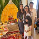 Aneri Vajani Instagram - Ganpati Bappa Morya💫💫 part 1♥️ #ganpatibappamorya #ganeshchaturthi #ganpatidecoration #anerivajani #friends #family