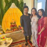 Aneri Vajani Instagram - Ganpati Bappa Morya💫💫 part 1♥️ #ganpatibappamorya #ganeshchaturthi #ganpatidecoration #anerivajani #friends #family