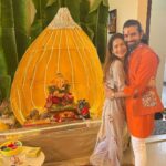 Aneri Vajani Instagram - Ganpati Bappa Morya💫💫 part 1♥️ #ganpatibappamorya #ganeshchaturthi #ganpatidecoration #anerivajani #friends #family