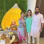 Aneri Vajani Instagram - Ganpati Bappa Morya💫💫 part 1♥️ #ganpatibappamorya #ganeshchaturthi #ganpatidecoration #anerivajani #friends #family