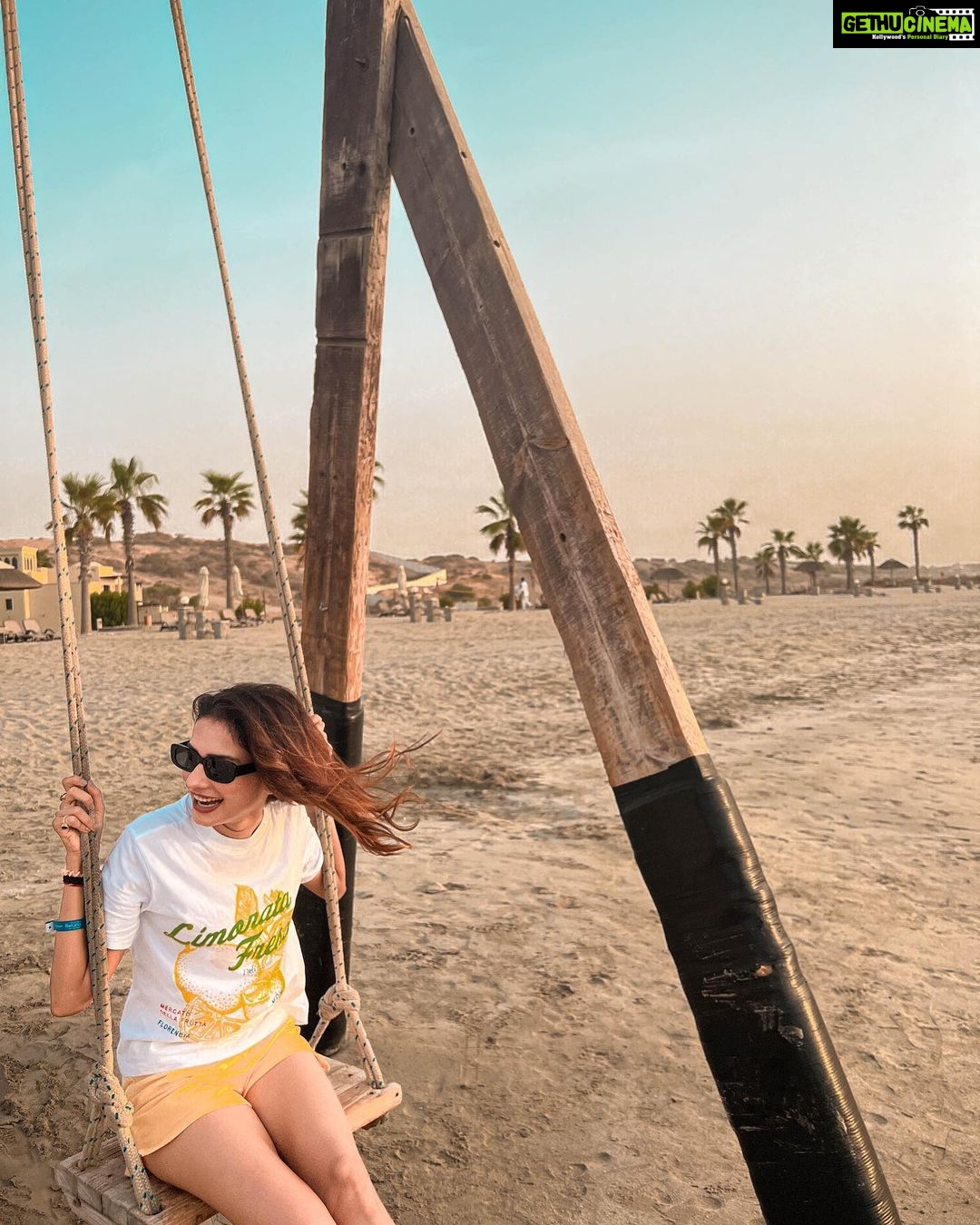 Aneri Vajani Instagram - What a feeling it is to feel the wind rushing , arms and legs pumping giggles erupting . Higher and higher we go , happily escaping the world below 💫 @thecoverotanaresort @orascom_hotels @rotana_hotels @goldcoastfilmsofficial #VisitRasAlKhaimah #EscapeToTheCove #CoveRotanaExperience #UAE #RotanaHotels #SummerWithRotana #StayRotana #OrascomHotels #TheCove #TheCoveRotanaResort #CoveRotana #RAK #coverotanaresort The Cove Rotana Resort Ras Al Khaimah