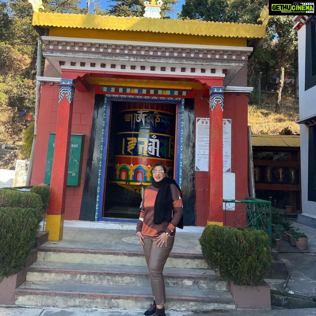 Anisha Hinduja Instagram - The #buddist #monestary #mussorie #blissful #beauty #gold #gratitude #peaceful #me