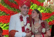 Anjum Fakih Instagram - Wishing you both tons of happiness… may you two never stop loving each other… Happy married life you both… May the years ahead be filled with passionate love,a lifetime of togetherness & countless blessings… Love both @sarya12 & Rahul Jeej ❤️❤️