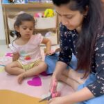 Ankita Bhargava Patel Instagram - This wasnt just about doing an art activity, It was about creating something together…👩‍👧 And on the way… 🌸We stuck & peeled tapes 🌸Created patterns with colors 🌸Painted with dots & strokes 🌸Capping & Uncapping the bottles Thanku @toycra for these amazing dot markers. Mehr loves them ! #rabbdimehr