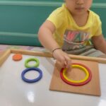 Ankita Bhargava Patel Instagram - I feel a simple size variation montessori toy like this is a small seed that I am sowing today that will eventually grow into a child/adult who uses logic to solve big/small problems in life! 🤞