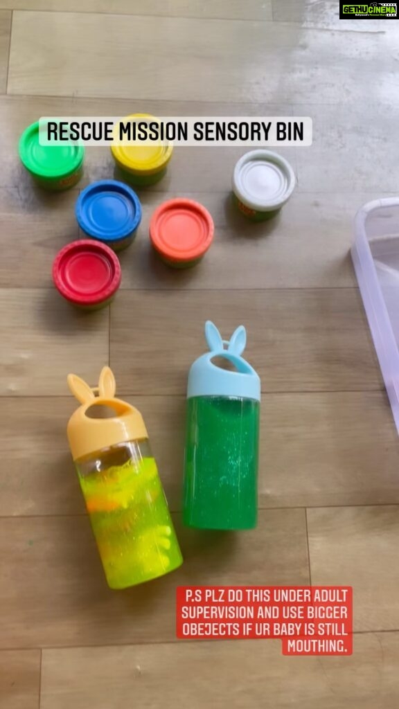 Ankita Bhargava Patel Instagram - I realised Mehr is big on sensory play! And I also got a similar feedback from her pre school… Mehr has a strong attachment to small things like Shells,Buttons,Marbles,Dice,Googly eyes,Candy sticks etc etc And we have made her understand the fact that these things DO NOT go anywhere close to ur face EVER! So I created this super fun n easy sensory bin. Give it a try! She was busy for 20 mins cos we kept repeating it over and over again! ❤️
