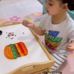 Ankita Bhargava Patel Instagram - And we are back to our Fun Activities !😍 We took a lil break from at home activities and focused on outdoors as well given that we were travelling last few weeks! Also, Going to the park is on our priority list too now ! This Morning, I just cooked up this simple yet fun activity and Mehr totally loved it! #toddler #toddlerfun #toddleractivityidea #toddleractivities #toddlermom