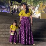 Ankita Bhargava Patel Instagram – It is insane how much I love twinning with Mini Me 
💜💚💜💚💜💚💜💚💜