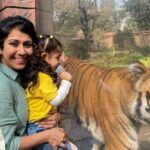 Ankita Bhargava Patel Instagram - Mumbai Zoo Byculla Was So Surprisingly World Class👍🏻 Mehr’s school arranged this field trip and it was such a pleasure to witness all the excitement in these toddlers ! 🌸The Zoo opens at 930am and we reached at 945 which was perfect since the crowd hadnt started coming in yet. Only kids from school majorly come at that time. 🌸We spent a good 3.5hrs including a relaxed lunch at the cafe ! 🌸Kids below 3 have free entry.For adults it was Rs 50/- only 🌸The washrooms were clean,Spacious and well maintained.There was also a child care room. 🌸There is a nice walk through cafe as well as a dine in cafe with multiple choices and good food decently priced. 🌸The Animal enclosures are also big and well maintained. 🌸The Tiger here is a proper showman ! He entertained the kids with his antics ! And so is this one penguin who was the showstopper and just cudnt stop flaunting his swimming chops ! 🌸We saw Deers,Turtles,Sloth Bear,Elephant,Tiger,Monkeys,Penguins,A variety of birds 🌸If u are interested in Botany then this place is also impressive botanical garden spread in an area of about 50 acres, I remember visiting this place as a Botany student in my Second year of Bsc. 🌸There is an aquatic birds aviary too. We saw Pelicans, flamingos, albino crows,Cranes, herons and storks in this aviary. 🌸There is a nice park near the exit for kids with nice and clean swings,slides,tunnels etc etc 🌸It is clean and spacious and thus I was happy seeing Mehr just soaking up the sun and exploring the space at her own pace and will ! P.S Dont miss Mehr wagging her pretend tail like The elephant she saw here and Walking like a penguin in the video 😜