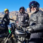 Ann Sheetal Instagram - Fun shoot for @muthoottuminifinanciers #ThanksbetomyGod #PraisebetomyGod #Blessed 📷 @bineeshchandra #leh #wander #travel #ad #adfilm #shoot #bullet #bulletlovers #bulletlover #mountains #mood #lehladakh #ladhakdiaries #shooting Leh Ladakh - The Land of High Passes