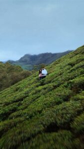 Ann Sheetal Instagram - Beautiful tea gardens in Munnar!
.
Full episode is on YouTube Kerala series. Link in bio.