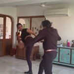 Anupriya Goenka Instagram - My Evil laughter, sorry sorry and Ek Aur!! @shibu_fighter #ahmed 😂🤗 #rehearsal #fyp #amazing #learning #action