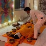 Anupriya Goenka Instagram - Sound healing.. discovered this few days ago, one of the most potent practices to cleanse, remove blockages and heal internally. And more than just this discovered two beautiful human beings @healingwithshri and @hit_yoga Their simplicity, dedication to their craft and the knowledge each one of them has is awe-inspiring. Came for their personal healing retreat and am going back today, fresher, happier, more relaxed and excited.. it’s been a beautiful and a very fulfilling journey.. I would personally suggest it to everyone looking to rejuvenate and discover themselves.. Sree sir, thank you for giving me such life skills and making me realise the importance of breathing techniques and of breathing right! Our conversations have been most intriguing and helpful. Hitesh, thank you for making me fall in love with yoga again, i am constantly amazed by the depth of your knowledge and the simplicity with which you share it. Would be sharing more memories of this fantastic experiences over the next few days!! @healingwithshri @hit_yoga 🙏🤗🤗 #soundhealing #retreat #yoga #breathing #cleansing