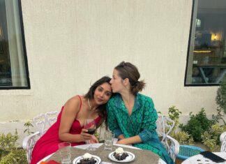 Anupriya Goenka Instagram - Coco and me….❤️🥂 We met at a tango class and it took us just one meeting to form a deep connection.. that would make me travel to a city to meet her and her to stay back a few more days in a country to meet me.. N we continue to tango… miss you @coco_b_gutschi ❤️ Safari, lunch and candle light donning at @whcheetahgarhresort - I miss this place! Wearing at @_shrutisancheti - green dress @poshaffair.co - red dress #friendship #photodump #holiday #memories