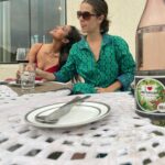 Anupriya Goenka Instagram - Coco and me….❤️🥂 We met at a tango class and it took us just one meeting to form a deep connection.. that would make me travel to a city to meet her and her to stay back a few more days in a country to meet me.. N we continue to tango… miss you @coco_b_gutschi ❤️ Safari, lunch and candle light donning at @whcheetahgarhresort - I miss this place! Wearing at @_shrutisancheti - green dress @poshaffair.co - red dress #friendship #photodump #holiday #memories