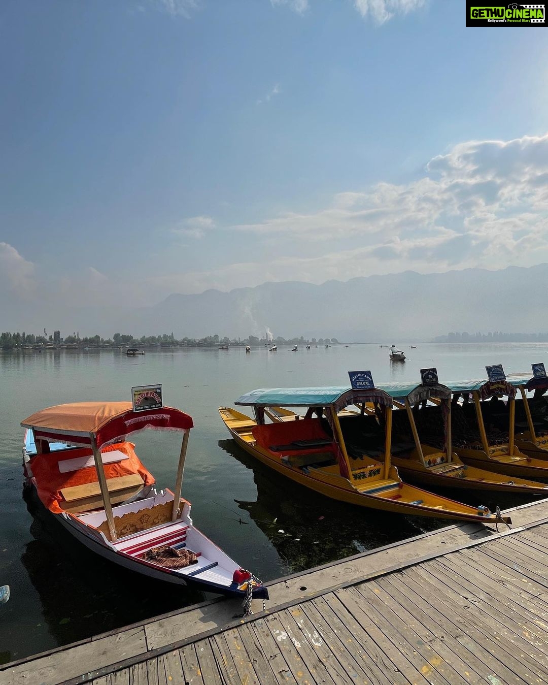 Anurita Jha Instagram - Pause and breathe …🤍🤍 . . . . . . #happiness #travel #kashmir Dal Lake