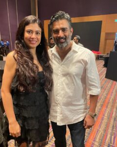 Anurita Jha Instagram - At the success party of our film @official_rocketry with the dream team,
And how grateful to have met mr @actorvijaysethupathi ..
@actormaddy @vijaymoolan @srkapoor @simran_mishrikoti @prashanthkumarnair @pravinghadge21 @muralidarans @ankithmadhav @sam.mohan.das @iamrohitbhatnagar @rajeevravindranathan @meesha.ghoshal @bhawsheel