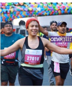 Anurita Jha Instagram - My first half @tatamummarathon 
What i talk about when i talk about running…
Last one year i have changed a lot..
I have gravitated towards doing things that makes my inner self happy.
Like Hiking Himalayan mountains, cycling and especially running.
 All these activities are very inspiring when u see someone else doing it…
But to get down and actually do them needs a lot of discipline and focus ..
Which means not attending most of the parties i was invited to( I’m an outcast &loner anyway) and valuing the food that goes in the body and sleeping on time( most important )
It has given me more emotional and mental stability, and disconnecting with the pain and negative thoughts at will ( even if partially) 
I could do all this cause i love it.
Do things u love and u’ll keep doing them…

Don’t get misguided by what everyone else is doing on social media.. find ur essence,its absolutely worth taking ur time.
On that note love to all ❤️❤️❤️

Thank u @akshay.wagh88 for encouraging me to participate in my 1st 10 k run, it all started from there.

Thank u @stridersmiles for the very systematic and thorough training that has helped me in getting better as a runner . 
.
.
.
.
.
.
#anurittakjha #tatamumbaimarathon2023 #21km