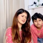 Arishfa Khan Instagram - Murshad baat toh sunte jaate😒🥲 @nomaankhan138 New YouTube video coming tomorrow at 12:30 pm🥰 Stay tuned😍❤️ #arishfakhan #comedy #siblings