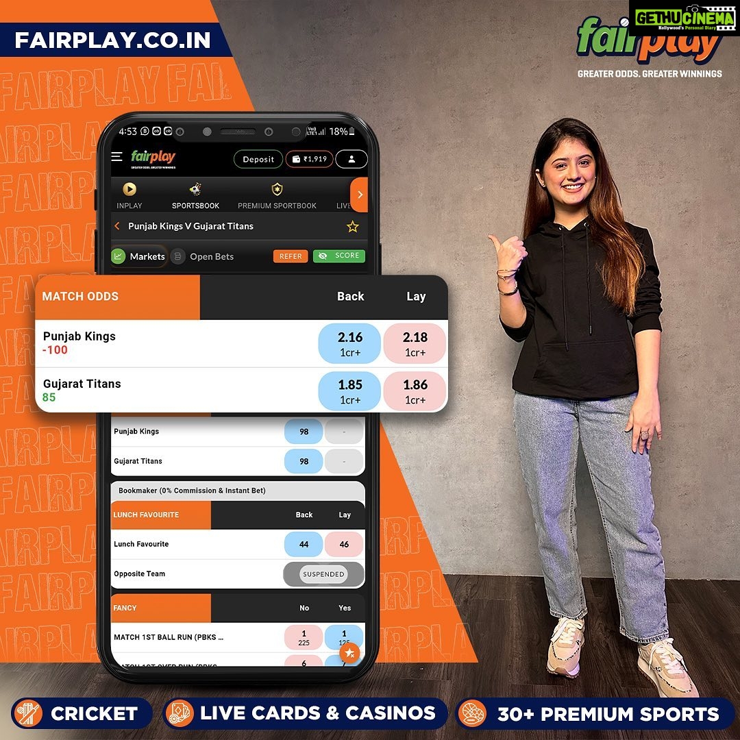 Arishfa Khan Instagram - #ad Use Affiliate Code ARSHI300 to get a 300% first and 50% second deposit bonus. Stand the best chance to make huge profits this IPL season with Fairplay, India's premier sports betting exchange! Enjoy free live streaming (before TV), Bet smart and experience the ultimate IPL betting thrill only with Fairplay! π Play cricket, football, tennis and 30+ premium sports! πΈ 300% first and 50% second deposit BONUS! π°5% Lossback Bonus on Every IPL Match! π§ Instant withdrawals, anytime anywhere! Register today, win everyday π #IPL2023withFairPlay #IPL2023 #IPL #Cricket #T20 #T20cricket #FairPlay #Cricketbetting #Betting #Cricketlovers #Betandwin #IPL2023Live #IPL2023Season #IPL2023Matches #CricketBettingTips #CricketBetWinRepeat #BetOnCricket #Bettingtips #cricketlivebetting #cricketbettingonline #onlinecricketbetting