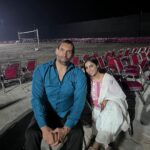 Arshi Khan Instagram - Congratulation for dhaba and new Cwe academy in karnal ❤️❤️❤️❤️❤️ @thegreatkhali