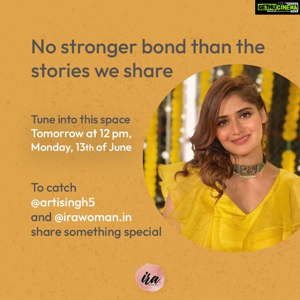 Arti Singh Instagram - @irawoman.in is excited to share this bond with @artisingh5. And now we want to bond with you. Come back @irawoman.in tomorrow at 12 PM to know more. #DontBeUnHERd