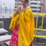 Arti Singh Instagram - You can’t knock a woman off a pedestal she built herself ❤️ Wearing @rashmi_aaryaa