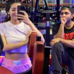 Asha Negi Instagram - You can’t sit with us.. But you can workout with us..😂😂 Dessus Fitness