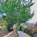 Asha Negi Instagram – Happiest when around 🏞🌳🌺🌻🌼