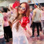 Ashi Singh Instagram - Take the world and paint it red 🎶🎵 . #HappyHoli #AshiSingh #Holi2023 #RangBarse