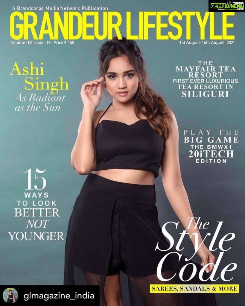Ashi Singh Instagram - Here comes the first magazine cover ♥️ . . Magazine: Grandeur Lifestyle @glmagazine_india On the cover: @i_ashisinghh Issue: 1st - 16th August, 2021 Managing Editor: @inndresh_official Editor: @editor_glmagazine Associate Editor: @aanimeshsood Creative Director: @vasundhara.joshii Chief Content Manager: @ccm_glmagazine Style partner: @styling.your.soul Outfit by: @labelbyleena Photographer: @sumitsenphotography Makeup and hair: @sunny_makeup_artist Artist reputation management: @greenlight__media Publicist: @greenlight__media Produced by: @brandcorpsmedianetwork