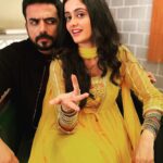 Ayesha Singh Instagram – New Beginning 🥳🤪One more crazy @iamyogendravikramsingh  #ghumhaikisikeypyaarmeiin #starplus