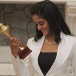 Ayesha Singh Instagram - This is my First Award @aspiringshemagazine 🙏🏻. And this award belongs to my Family Fans and Friends ❤️. My family because the kind of a person I have turned out to be is because of them, I love You ❤️. My Fans because I couldn’t have reached here if it wasn’t for your warmth of love and support ❤️and Friends because You have been by side even when I had lot of time in hand n I use to eat your brains out and now when sometimes I can’t find time to call or follow up ❤️. Styled by @rimadidthat 🙏🏻 Outfit @prot.official 🙏🏻. Jewellery @tanvithakker ka Pyaar ❤️❤️❤️❤️❤️❤️. #ghkkpm #ghumhaikisikeypyaarmeiin #women #womenempowerment #womensday #aspire