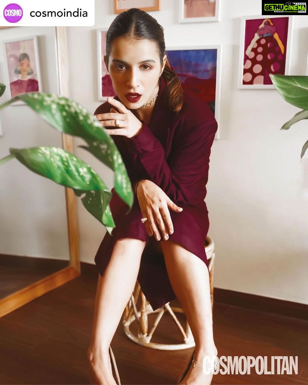 Benafsha Soonawalla Instagram - @cosmoindia @kayb.co Posted @withregram • @cosmoindia #ForTheLoveOfLocal Fashion enthusiasts let us in on their most-loved pieces by Indian designers, and what makes these garments so special. Read the full story in this month’s issue of Cosmo India, out now. . Editor: Nandini Bhalla (@nandinibhalla ) By: Manveen Guliani (@manveenguliani ) . Benafsha Soonawalla (@benafshasoonawalla) Actor, Digital Content Creator “Taking power dressing to a whole new level is this sleek skirt- suit from KAYB. Burgundy is my go-to colour as I feel it emits sheer elegance and grace…” . Sonali Batra (@sonalibatra ) Co-Founder and Curator, Great Banyan Art and Mi Casa Collective “When it came to showcasing Indian designers, I immediately knew I wanted to wear this beautiful mango-floral print kaftan by Aprita Mehta… I love its delicate detailing of cowrie shells and mirrors…” . Riya Jain (@caughtinacuff) Fashion Blogger “Striking a perfect balance between minimalism and glamour, this ivory dress by Cuin is my absolute favourite, and makes for one of the most-versatile pieces in my wardrobe…” . Ayesha Chenoy (@ayesha_chenoy) Author and Entrepreneur “This cool co-ord set (including a dress and a pair of pants), by Ashray Gujral’s high-street label dash and dot, is one of the most versatile pieces I own…” . Ayesha Kanga, (@ayeshakanga) Model “I couldn’t pick just one thing, so I opted for an ensemble cast comprising a chanderi dress by Péro, and a silk shirt and contrasting corset belt from a thrift store called Bombay Closet Cleanse…” . . . . . . . . . . . . . . . #buylocal #shoplocal #buyindian #shopindian #indiandesigners #indianlabels #indianbrands #indianfashionbrand #indianfashionlabel