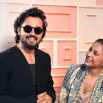 Bhuvan Bam Instagram – My Next Episode with @bhuvan.bam22 #DesiVibeswithShehnaazGill

Outfit: @svacouture
Jewellery: @misho_designs
Stylist: @junni.khyriem
Team: @_ishitachandan_
Mua: @shuraakhan
Hair: @cheemabaljit2 
Location: @merakiistudioz 
📸: @akshay_navlakhe