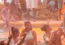Chetna Pande Instagram - K Rang Lageya Ishq Da Holi #2023 Thank you @lokhandeankita @jainvick #anvikirasleela you guys know how make every festival feel extra special ❤️ Mumbai - मुंबई