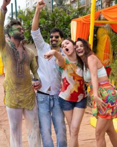 Chetna Pande Instagram - K Rang Lageya Ishq Da Holi #2023 Thank you @lokhandeankita @jainvick #anvikirasleela you guys know how make every festival feel extra special ❤️ Mumbai - मुंबई