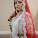 Dalljiet Kaur Instagram - And a new chapter begins …. . . . . . Pictures by @epicstories.in Wedding outfit @anjali_lilaria Makeup and hair @pallavisehgalmakeup @osama_khan_makeupartist Stunning jewellery @omsons_bridal_store @frizbeedigital