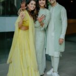 Dalljiet Kaur Instagram - My heart is full today. With so much love and happiness. 🧿 Sangeet and mehendi done right! @niknpatel I love you ! . . @epicstories.in thanks for stunning pictures . . @anjali_lilaria we totally love ur outfit @pallavisehgalmakeup and @osamakhan @arzoomakeovers_ Jwellery @bridal_jewellery_by_gjint @frizbeedigital
