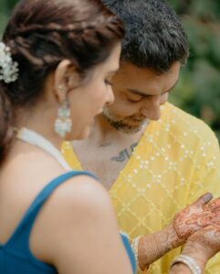 Dalljiet Kaur Instagram - To new beginnings, one step at a time.

#haldiceremony #dalnik2 #onestepatatime #toforever