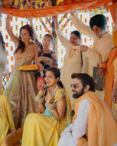 Dalljiet Kaur Instagram - To new beginnings, one step at a time.

#haldiceremony #dalnik2 #onestepatatime #toforever