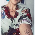 Deeksha Joshi Instagram - I honestly didn’t know hand poked would be less pain and more fun! These are my second and third respectively. While one of them had to be a cat, the Grecian ornament on the neck is just the right amount of ink I feel. @noovacation thank you for these beauties! They’re so me!!! ✨🧸