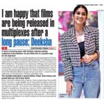 Deeksha Joshi Instagram - Thank you Shruti for so beautifully penning my feelings, thoughts and wishes. ❤️